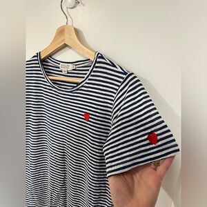 Cute heart striped t-shirt